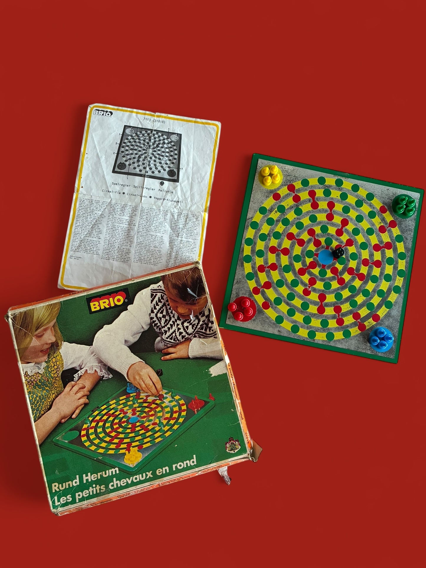 Vintage Brio rund-ludo