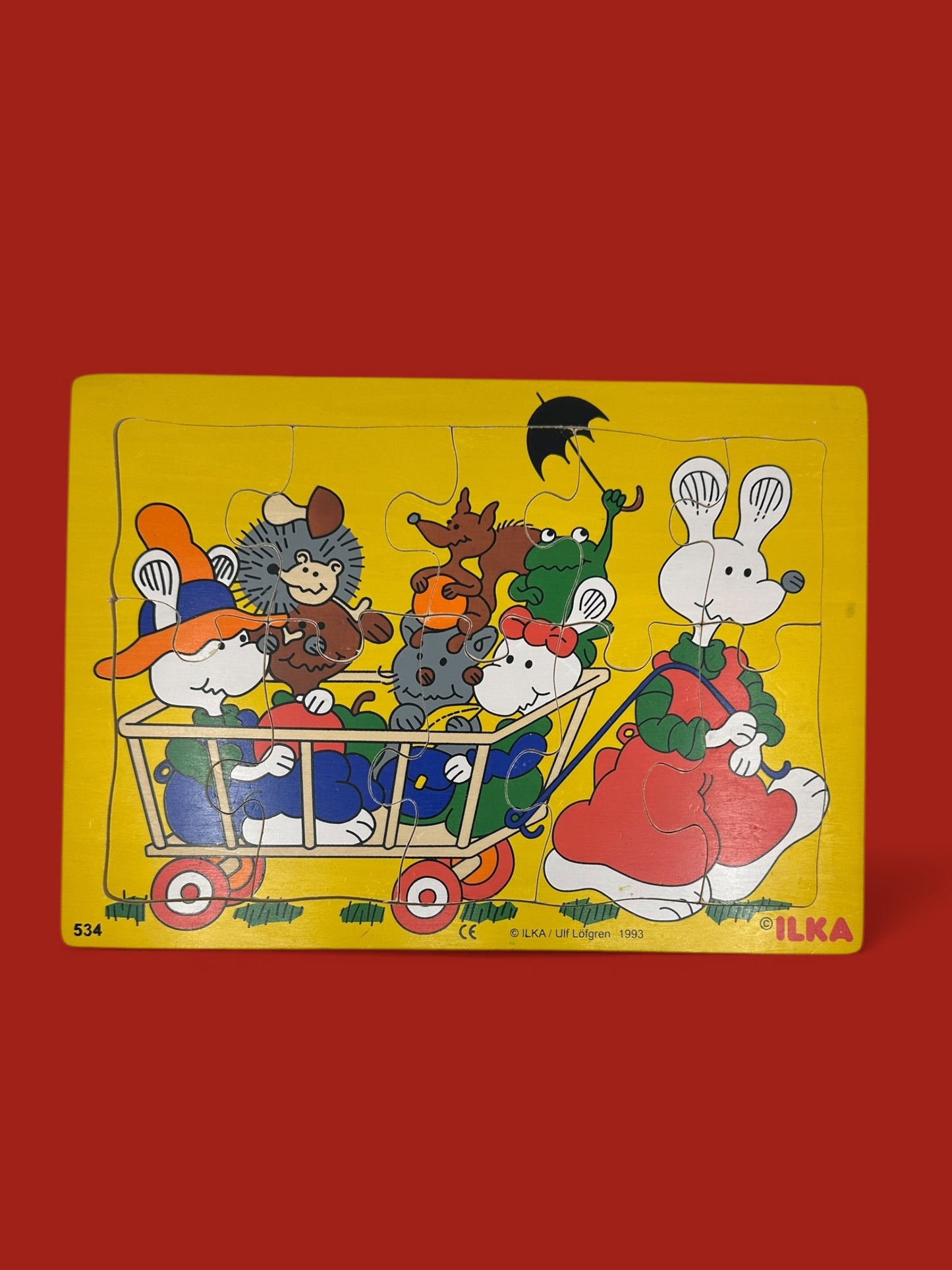 Ludde puslespill i tre