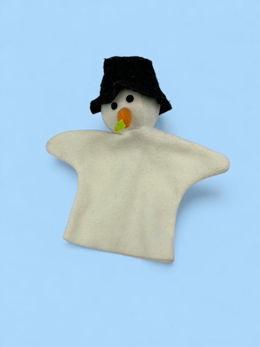 Snømann hånddukke